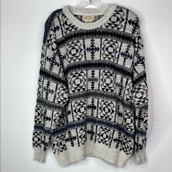 Vintage St. John's Bay Southwestern Crewneck Sweater Size XL - Picture 1 of 7
